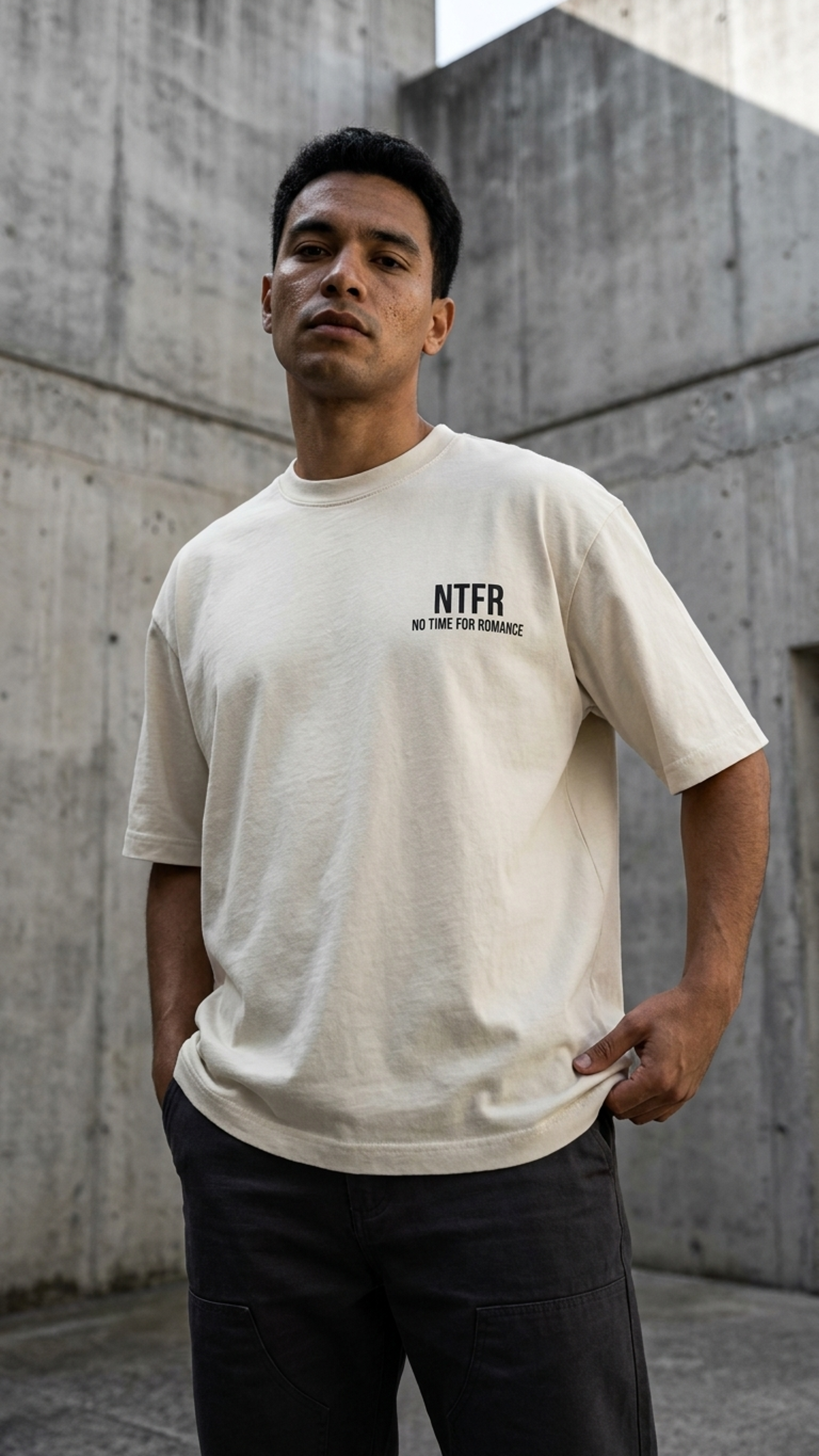 NO TIME FOR ROMANCE — Oversized Tee